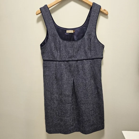 Wilfred Blue and Gray Herringbone Dress - Picture 7 of 9